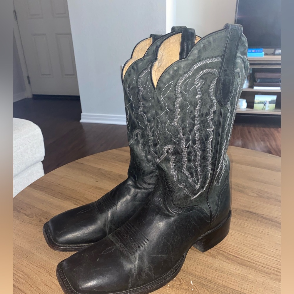 Size 12 JB Dillon Black Goatskin Boots